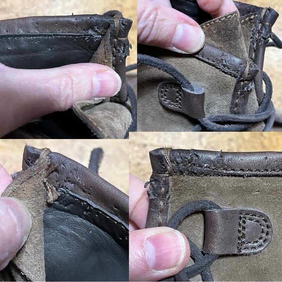 Punto Pigro Wm’s Chunky Lace Up Ankle Boot In Brown Suede Leather Sz 9/40 - Picture 15 of 16